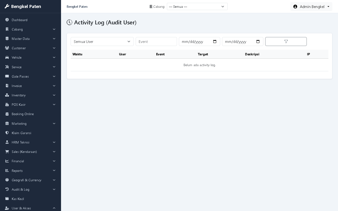 Activity Logs