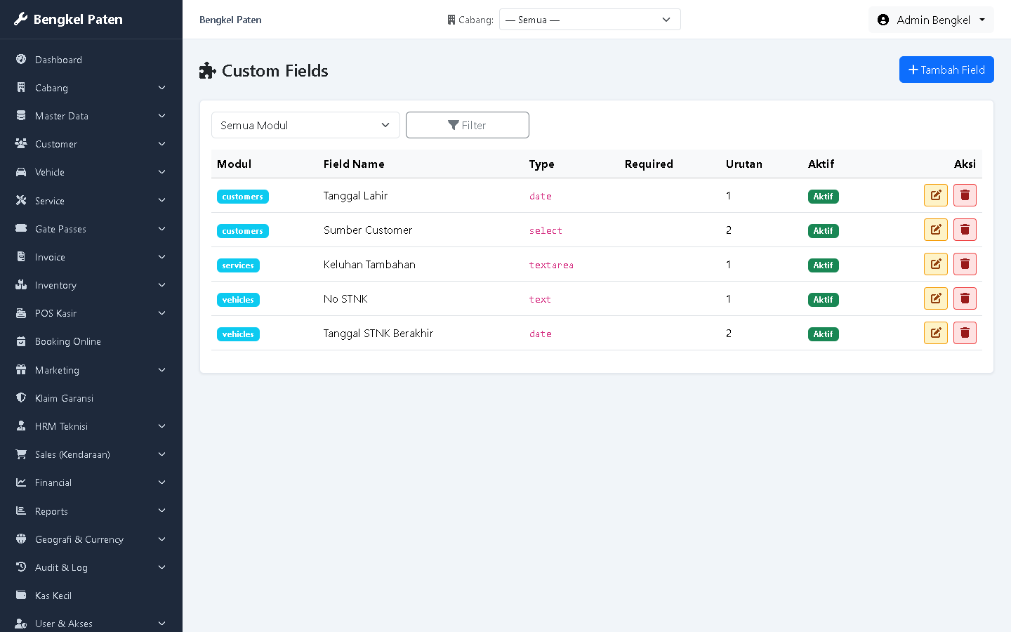 Custom Fields