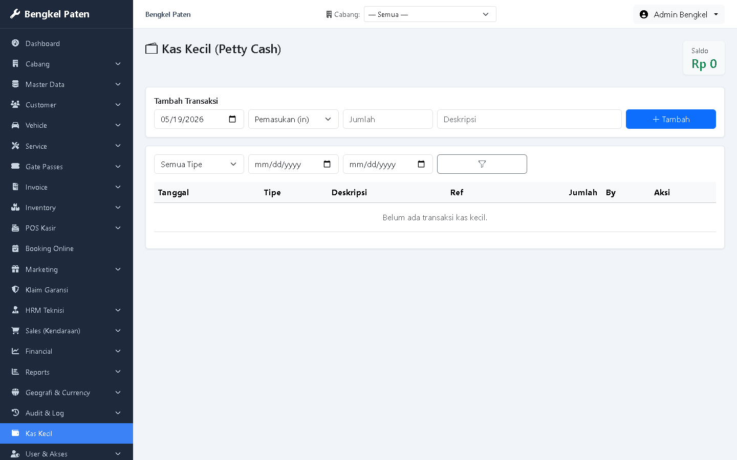Petty Cash
